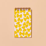 Farfalle Bowtie Letterpress Spiral Pocket Size Notebook