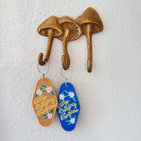Dilly-Dallying in Progress Keychain - Blue
