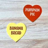 Heart Shaped Sticker - 'Banana Bread'