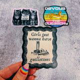 Girls Just Wanna Have Guillotines - Sticker