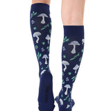 Compression Socks (15-20mmHg) - Forest Mushrooms - Navy