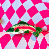 Peach Fuzz Hair Claw - Trout
