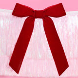 6ft Red & Pink Bow Bliss Banner w/ Layered Fringe