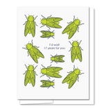Cicadas - Illustrated Funny Love Card