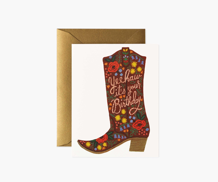Rifle Birthday Card Birthday Boot