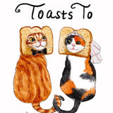 Liyana Studios Wedding Card - Toast Cats