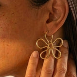 Buttercup Hoops - 18K Gold Plated