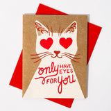 'Only Have Eyes for You' - Risograph Love/Anniversary Card