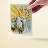 Liyana Studio Friendship/Encouragement Card - You are the G.O.A.T.