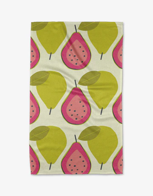 Geometry Tea Towel Guava Groove