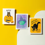 Boo! Risograph Halloween Card