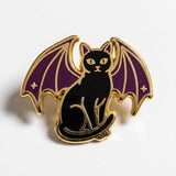 Night Cat Enamel Pin
