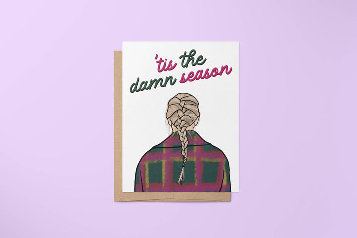 Tis the Damn Season card - Taylor Swift Christmas card