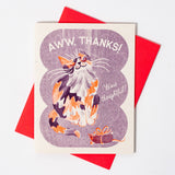 Aww, Thanks! - Thank You Card
