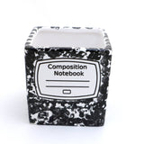 Composition Notebook planter, square pot, candle holder