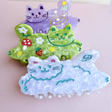 Mushroom Cat Hair Claw Clip