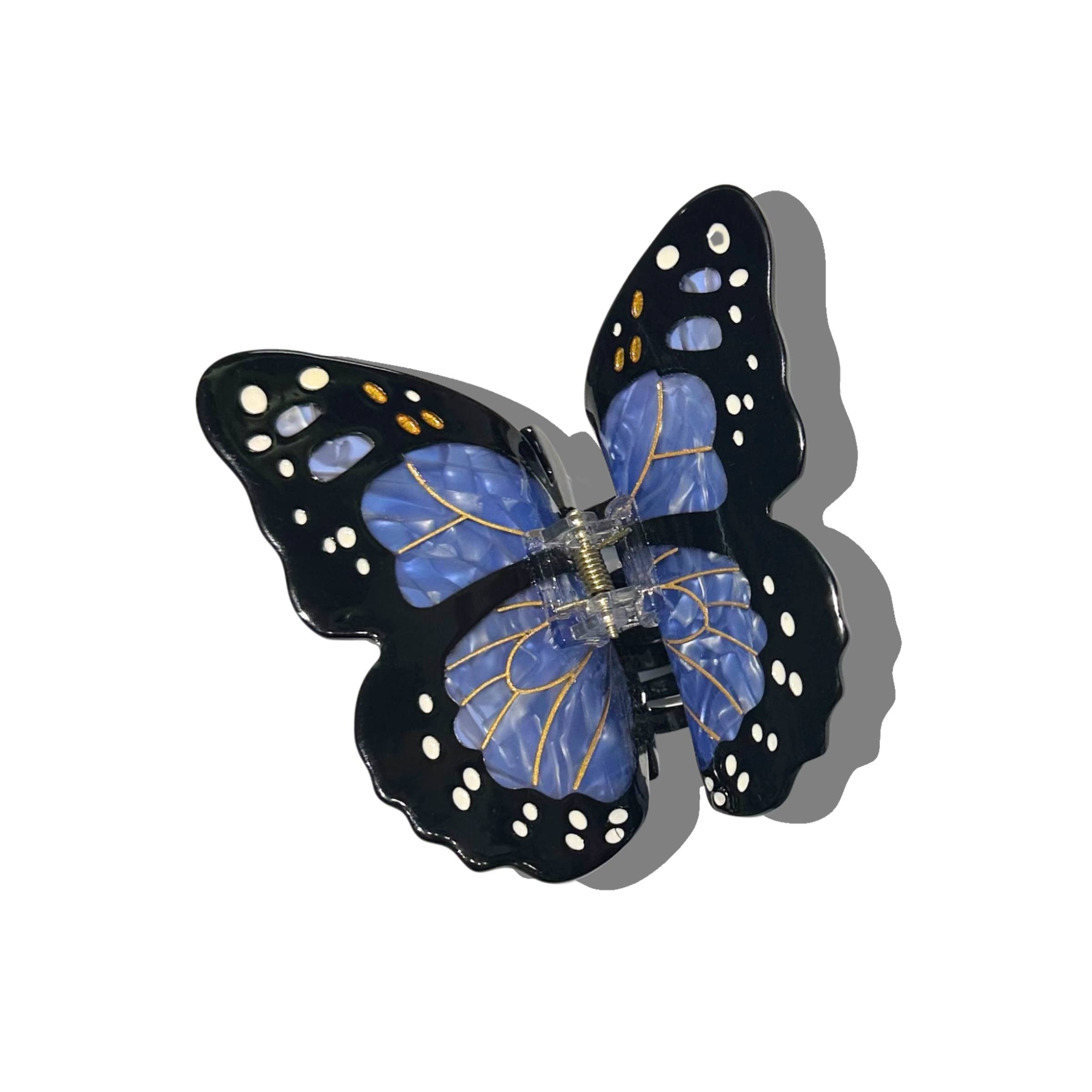 Hand-painted Monarch Butterfly Claw Hair Clip