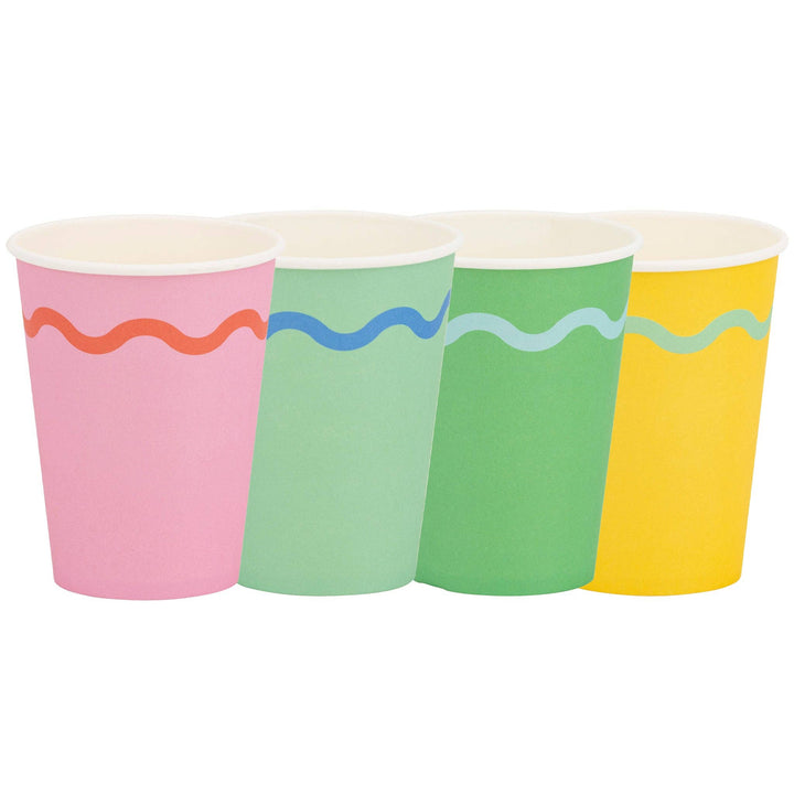 Ric Rac edge colorful Party Cups