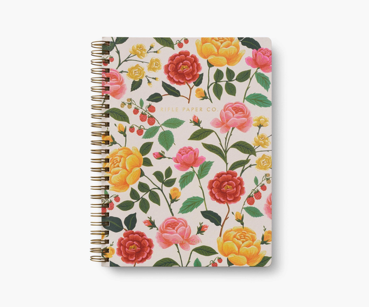 Rifle Paper Spiral Notebook Roses