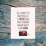 That Fucking Mariah Carey Song Holiday Card