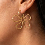 Buttercup Hoops - 18K Gold Plated