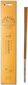 Herb & Earth Bamboo Incense 20pk: No.10 Bergamot