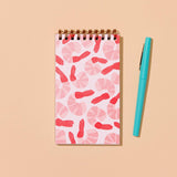 Shrimp Cocktail Letterpress Spiral Pocket Notebook
