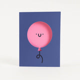 Birthday Card - Die Cut Balloon