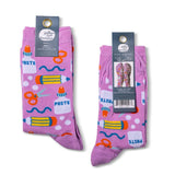 Yellow Owl Small Crew Socks - Crafty