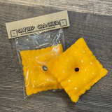 Cheese Cracker Catnip Toy