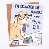 Bunny Accountant - Birthday Card