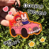 Double Trouble Keychain