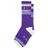 Gumball Poodle Gym Socks 'I ❤️ Romantasy'