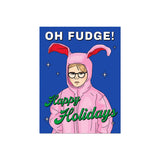 Ralphie Bunny Oh Fudge! Holiday Card