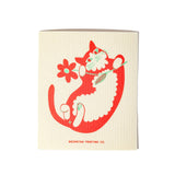 Bromstad Swedish Dishcloth - Flower Cat