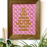 From Wild Geese by Mary Oliver-11 x 14 print