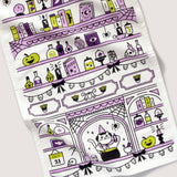 Cauldron Cat Tea Towel