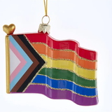 Kurt Adler Progressive Pride Flag Ornament