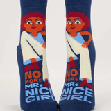 Blue Q Ankle Socks 'No More Mr. Nice Girl'