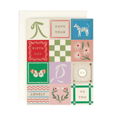 Lovely Patchwork Birthday Card