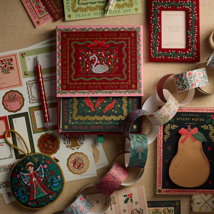 Rifle Paper Co. Holiday Keepsake Card Box Set - Christmastide