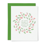 Avoid Political Discussions Holiday Card