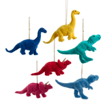 Kurt Adler Fuzzy Dino Ornament - Assorted