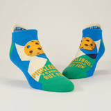 Blue Q Sneaker Socks 'Pickleball + Tennis But Fun'