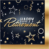 Happy Retirement Beverage Napkins