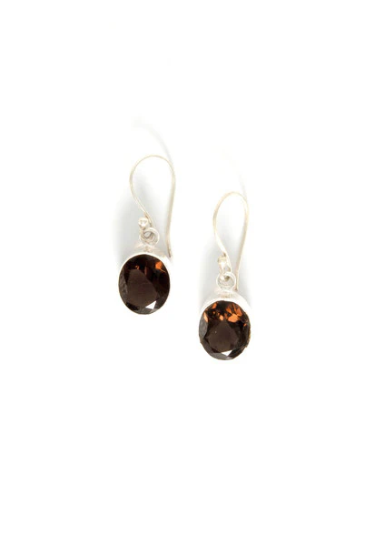 Positive Thoughts Smokey Quartz Earrings