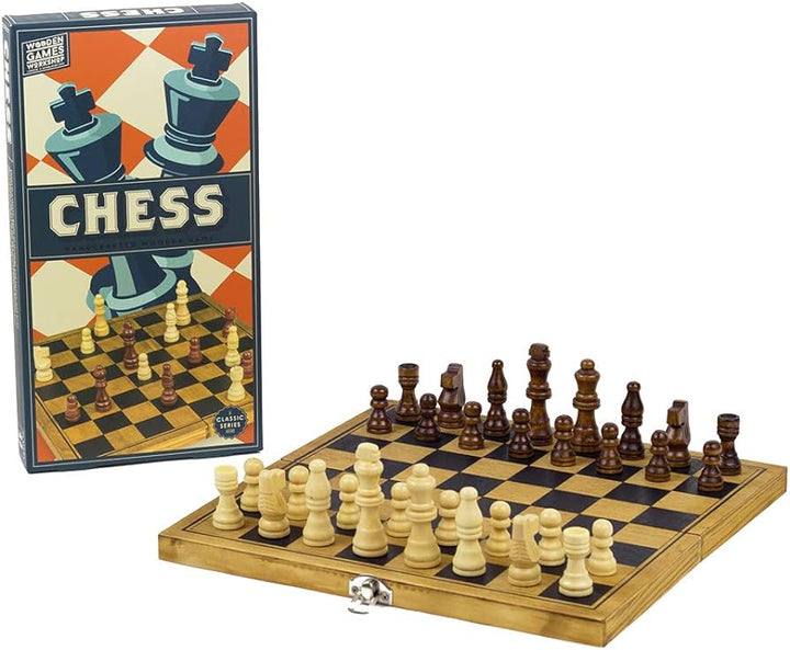 Wooden Chess Set Professor Puzzle