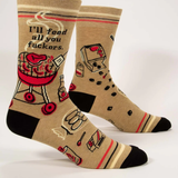 Blue Q Men's Sock - Feed All You Fuckers