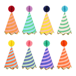 Meri Meri Striped Party Hats