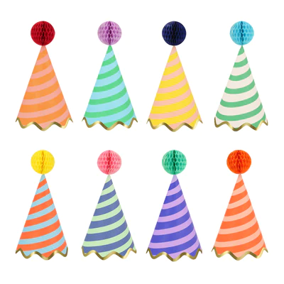 Meri Meri Striped Party Hats